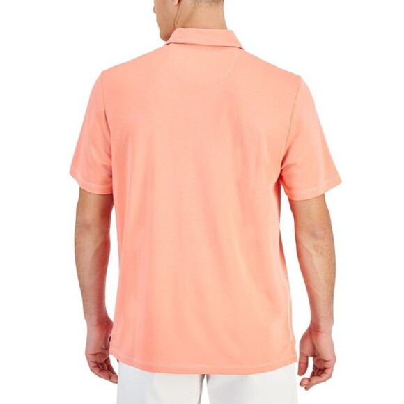 Tommy Bahama Men's Kohala Peak Soft Fabric Short-Sleeve Polo Shirt Peach M - Picture 3 of 6